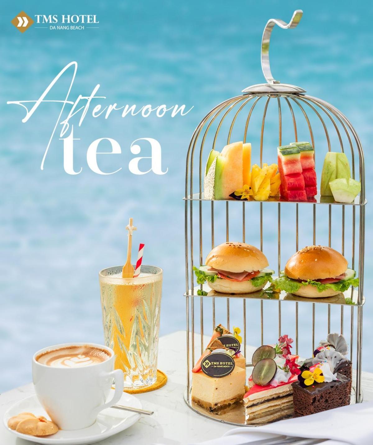Tms Hotel Da Nang Beach Exterior photo Afternoon tea at the Emirates Lounge at Dubai International Airport
